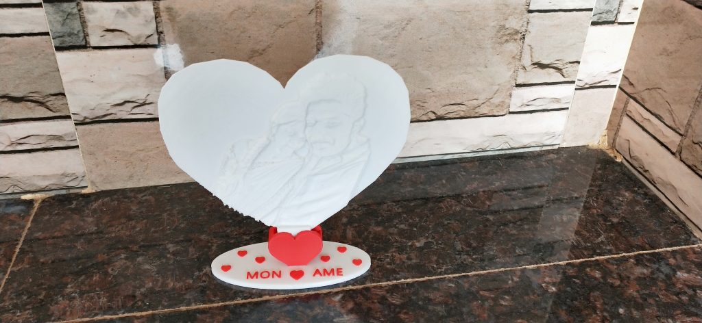 valentines day heart shape lithophane photo gifts My 3D