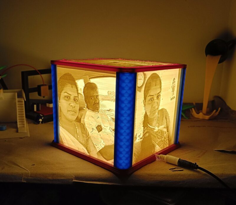 Lithophane Box Lamp - Different Frame Color - Personalize photo gifts - my 3D Gifts - Image 4