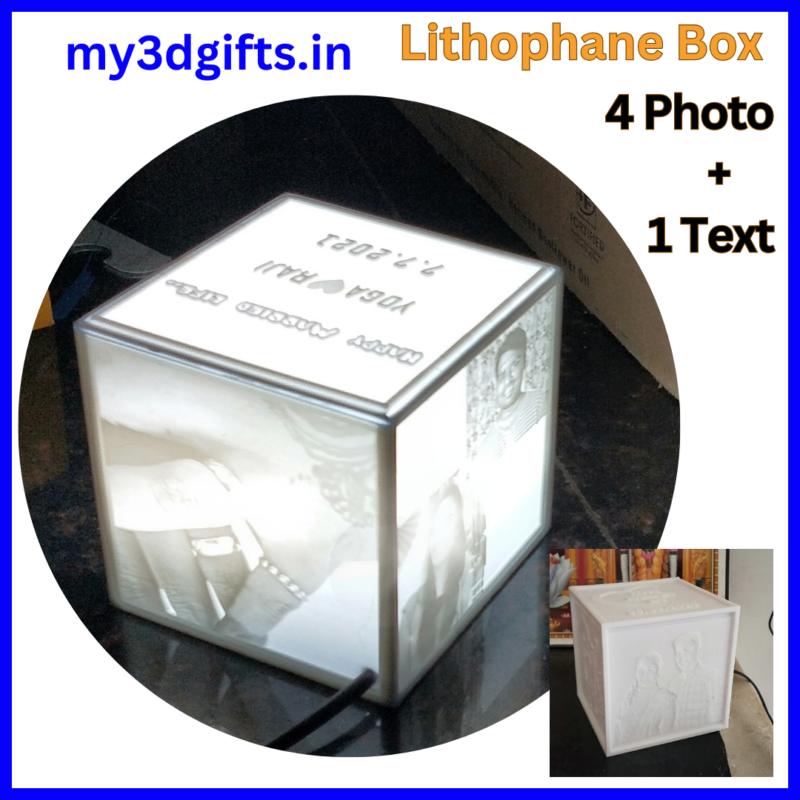 Lithophane Box Lamp - Personalize photo gifts - my 3D Gifts