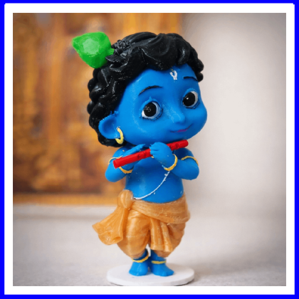 Cute Krishnan 3D Printed Miniature for gifts and home decor